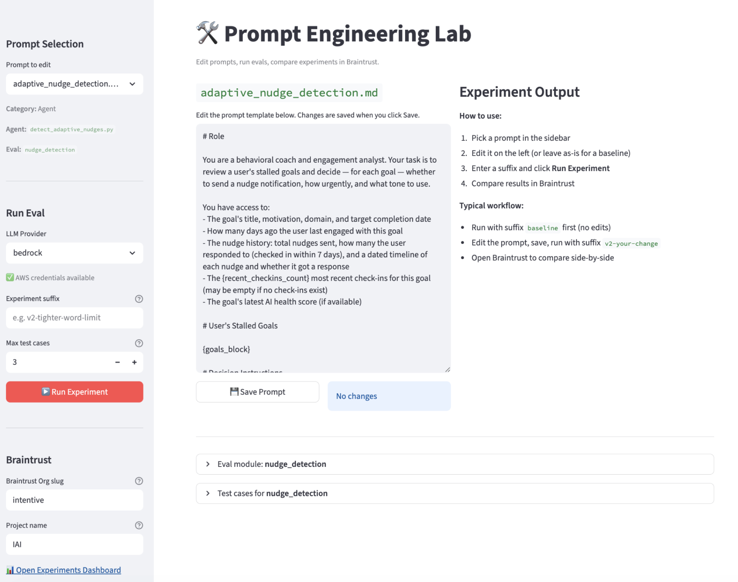 Prompt Engineering Lab — Streamlit-based interactive prompt testing environment